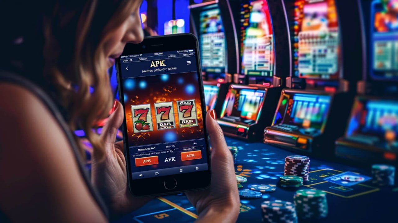 Filipino player enjoying casino play slots on a mobile phone